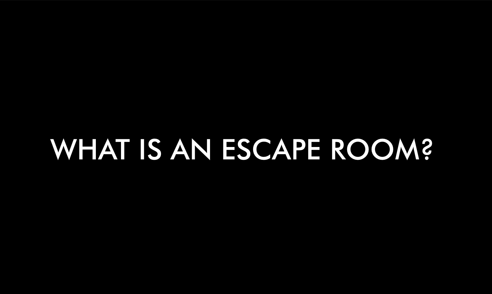 What Is An Escape Room Escape Room London