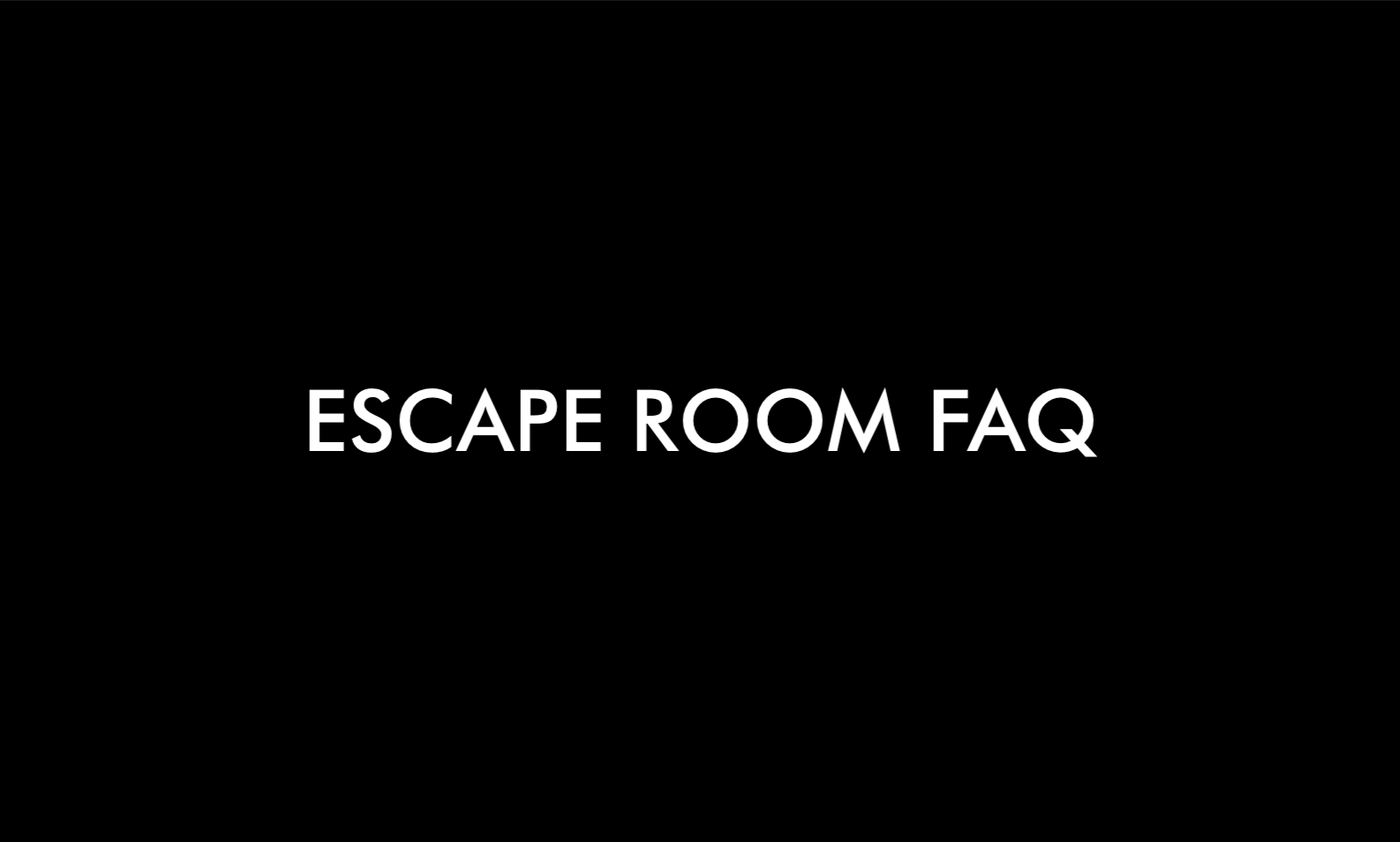 Escape Room Faq Escape Room London