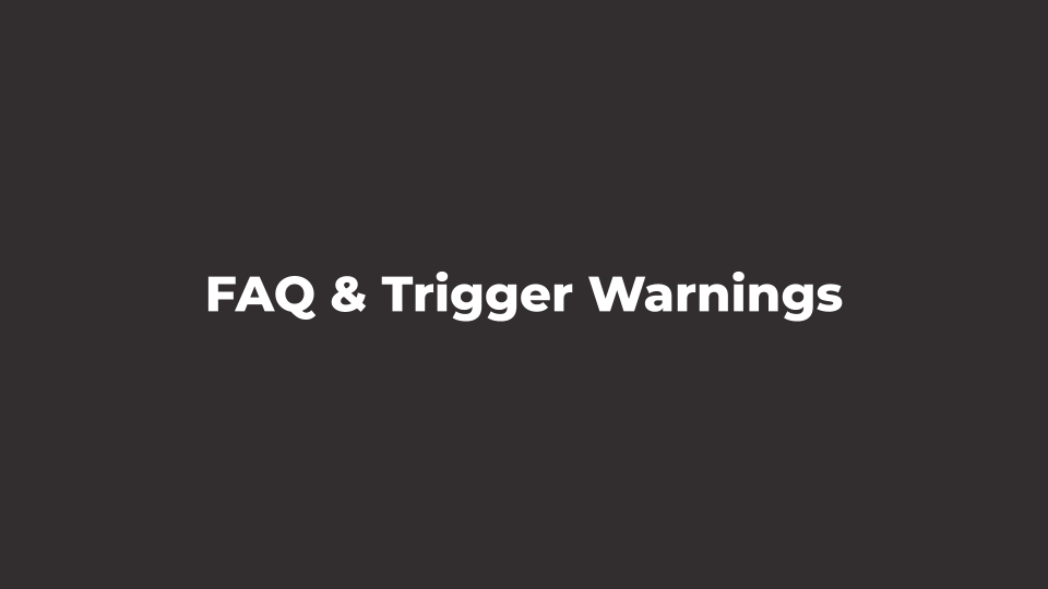 FAQ & Trigger Warnings | Escape Room London
